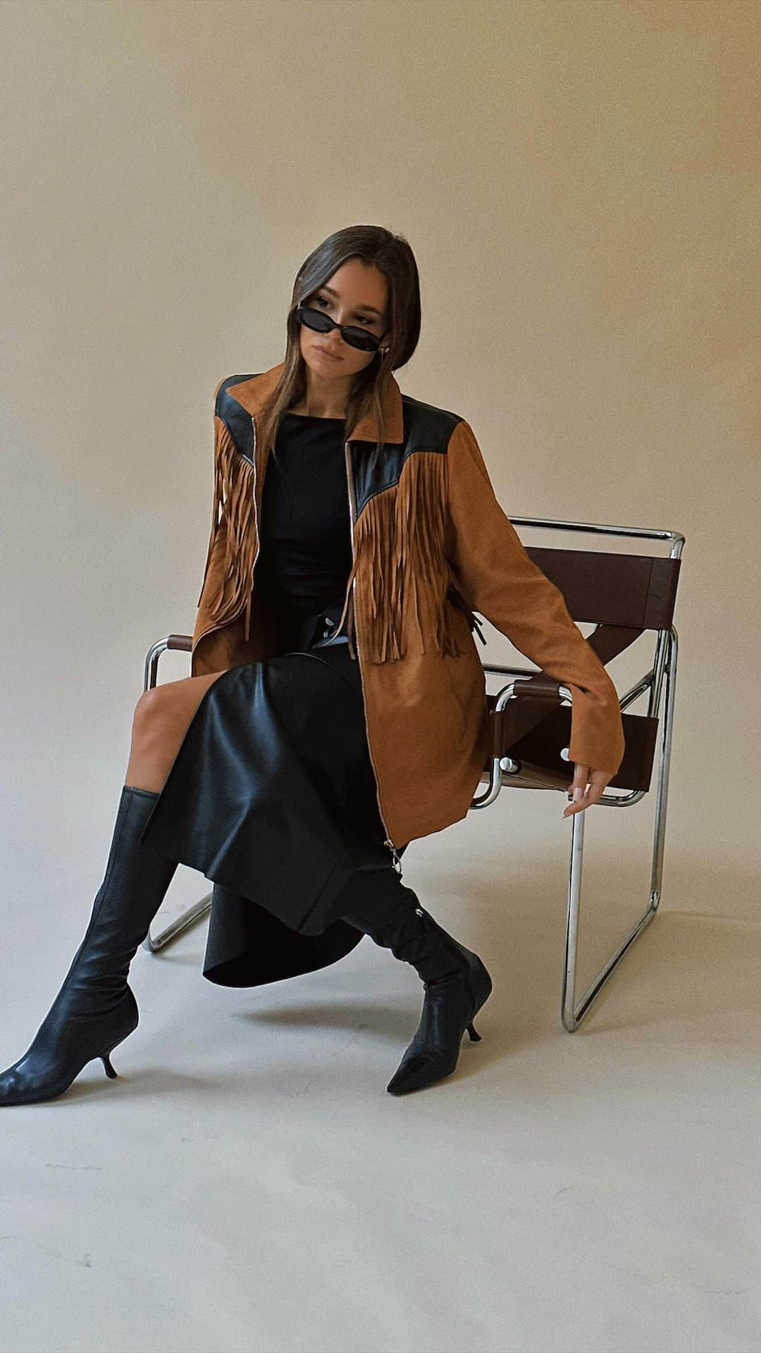 We Wore Whatのインスタグラム：「Saved the best for last ~ Fall Drop III ~ vegan leather & outerwear. The absolute coolest jackets and luxe faux leather, yours October 11th 🖤」