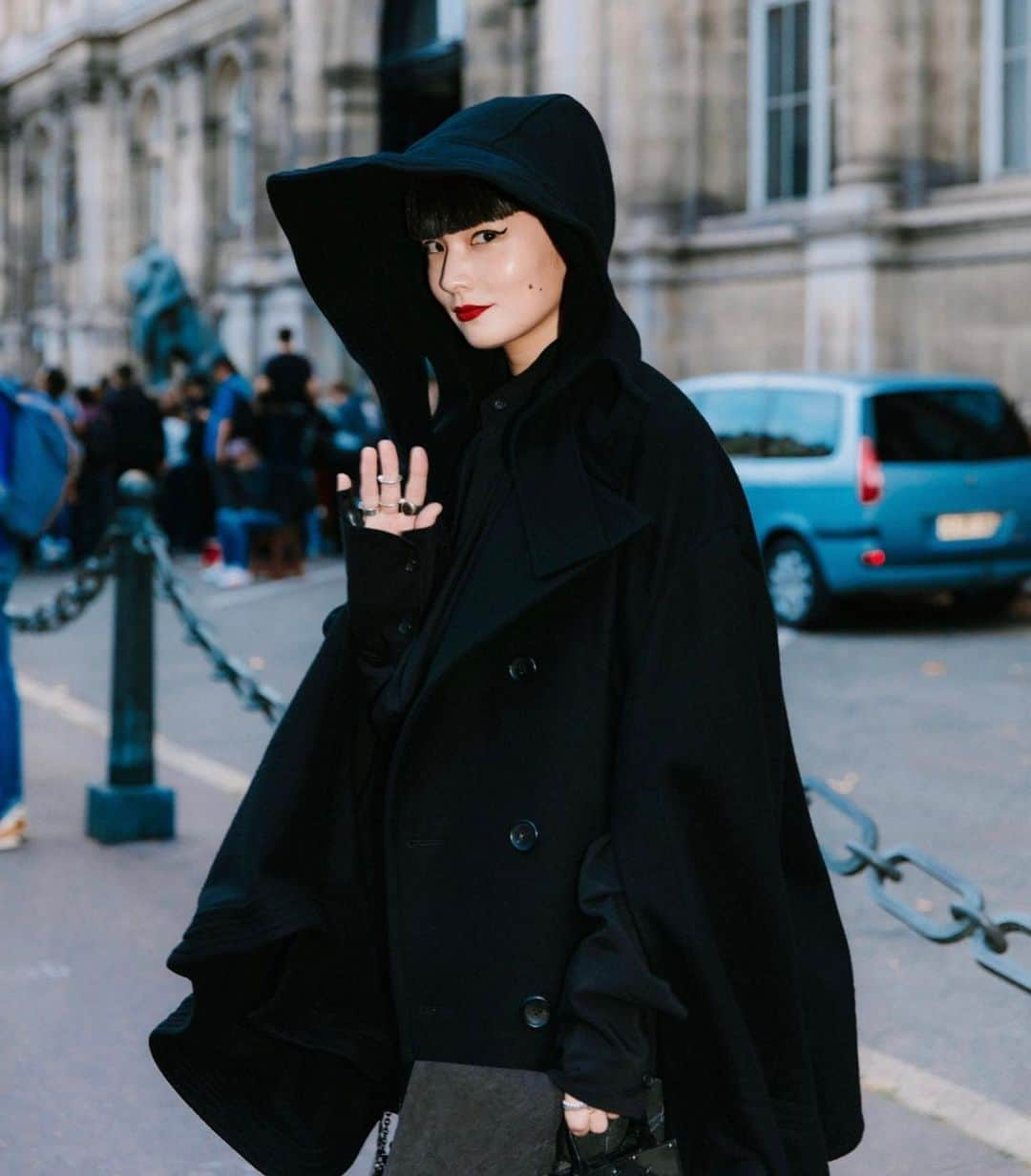 秋元梢さんのインスタグラム写真 - (秋元梢Instagram)「⚫️Yohji Yamamo⚫️  #pfw #yohjiyamamoto」10月4日 22時41分 - akimoto_kozue