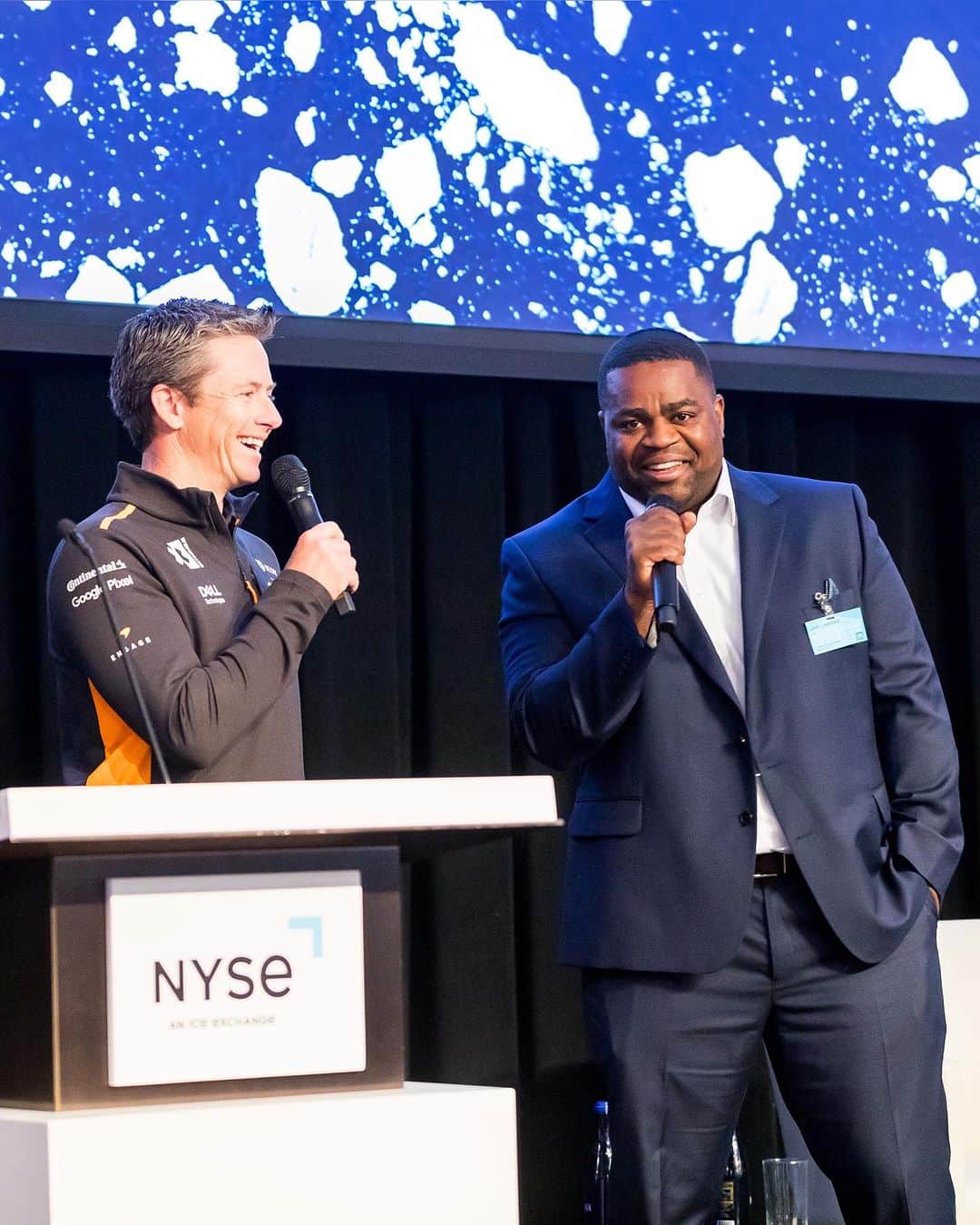 タナー・フォウストのインスタグラム：「Tanner Foust in the big 🍎.  Tanner joined our partner, ICE, at the @nyse last week, for their Climate and Capital conference during Climate Week NYC! 🌱」