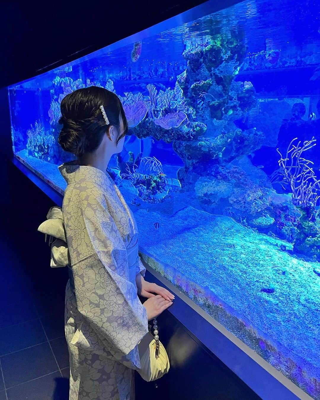 さわいえりさんのインスタグラム写真 - (さわいえりInstagram)「⠀ 浅草行った時に、  東京スカイツリーにある 『すみだ水族館』 初めていってきた♡  ペンギンがいっぱいで、 近くで見れて楽しい🐧  お土産に可愛いお饅頭買った🤍 しかも美味しくておすすめ♪  #東京スカイツリー#すみだ水族館 #ペンギン#着物#お着物」10月4日 23時37分 - beauty_eri7