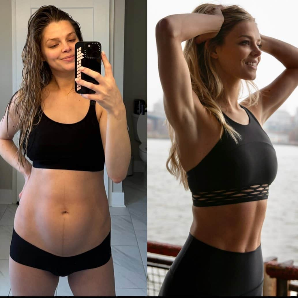 ダニエル・クヌッドソンのインスタグラム：「I am 36 yrs old and 9 months postpartum🙌🏼👊🏼🔥 @levelupbydk workouts and nutrition and meal prepping I bounced back in 9 months! FOCUSING mainly on diet and working out 1-3 times a week Message LINK or DM for a special discount to try @levelupbydk out today ❤️ #postpardumfitness #postpartum #pregnancy #prenatal」