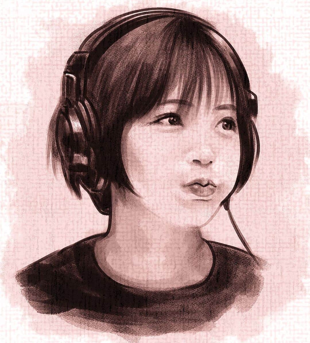 てらりんのインスタグラム：「『広瀬すずさん(@suzu.hirose.official )』  #イラスト #イラストレーション #女優 #広瀬すず #illustration #portrait #art #drawing #actress #hirosesuzu」