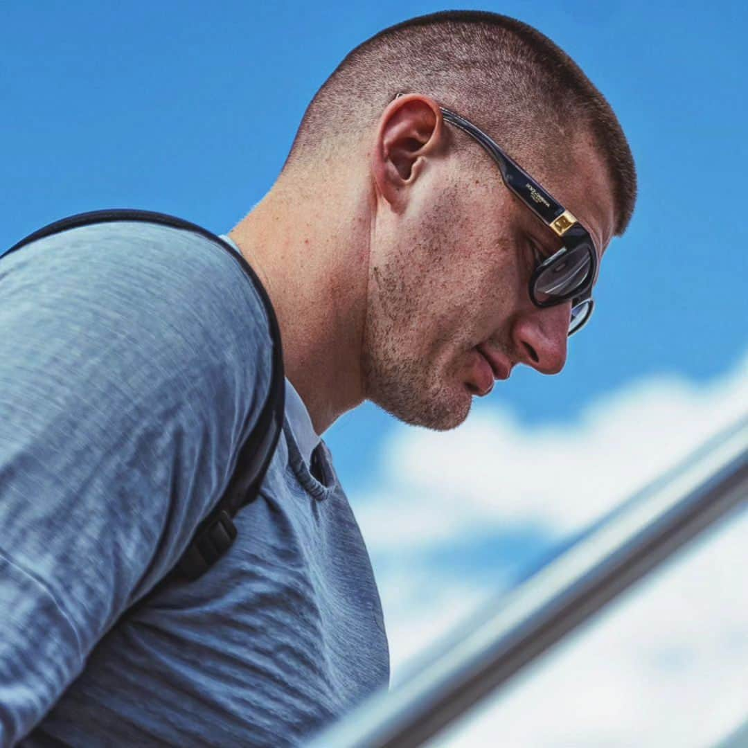 ニコラ・ヨキッチのインスタグラム：「🕶️ . . 📷 @nuggets . . #jokic #jokicnikola #joker #nikola #nikolajokic #denver #nuggets #denvernuggets #colorado #nba #basketball #serbia #usa #srbija #sombor #belgrade #beograd #mvp」