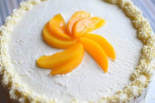 Rie's Healthy Bento from Osloさんのインスタグラム写真 - (Rie's Healthy Bento from OsloInstagram)「Peach Banana Kiwi Cream Cake 🍰🎂 very soft spongy cake 🍰🍰」10月5日 0時03分 - rieshealthycooking