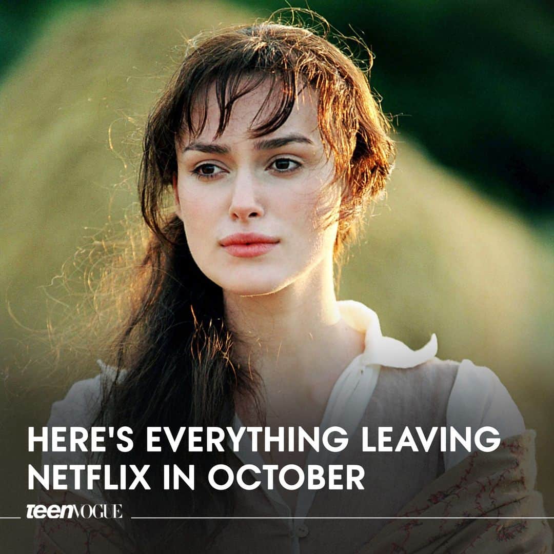 Teen Vogueのインスタグラム：「So long, faves 💔 Find out everything leaving Netflix in October at the link in bio.  (📸: Everett Collection)」