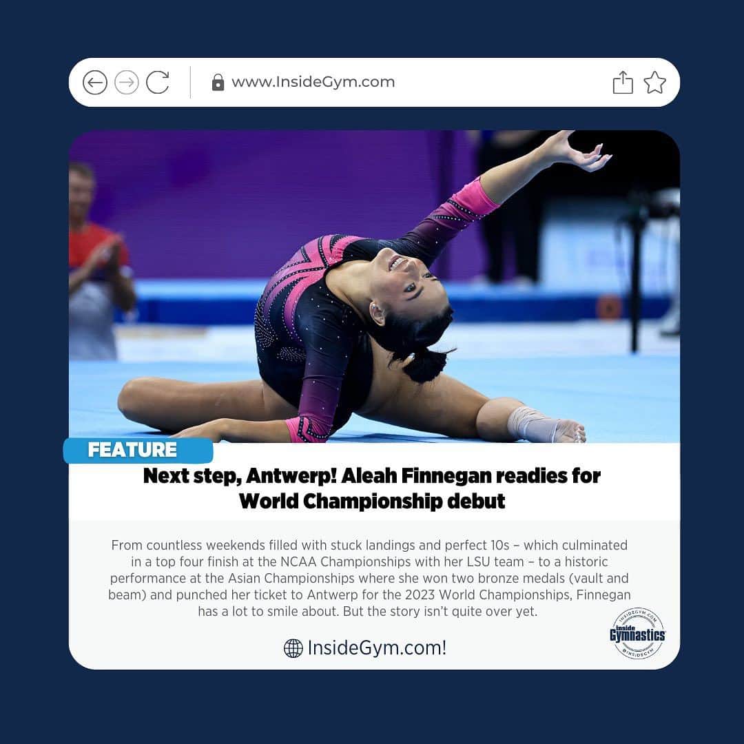 Inside Gymnasticsさんのインスタグラム写真 - (Inside GymnasticsInstagram)「It’s been one heck of a year for Aleah Finnegan! 🐯🇵🇭 Head to InsideGym.com for more on her journey!」10月1日 4時01分 - insidegym
