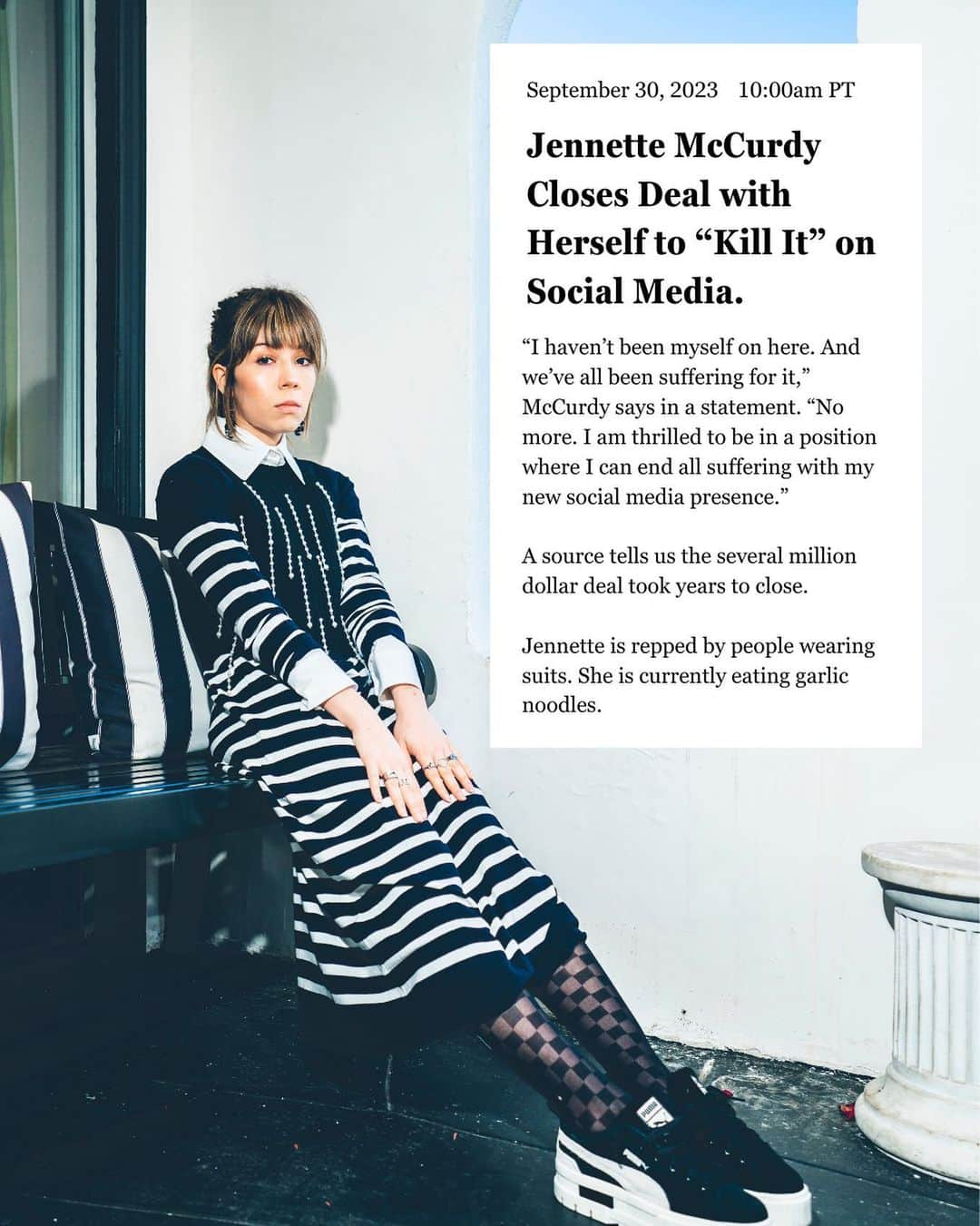 ジェネット・マッカーディさんのインスタグラム写真 - (ジェネット・マッカーディInstagram)「so humbled and honored」10月1日 4時04分 - jennettemccurdy