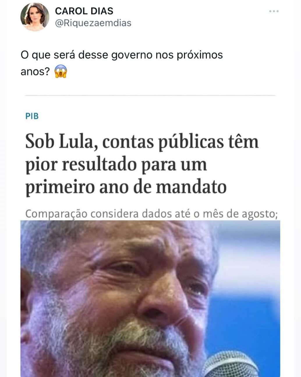 Carol Diasさんのインスタグラム写真 - (Carol DiasInstagram)「Mais de 100 bilhões de rombo nas contas públicas! 🤡  Isso que não fechamos nem o ano ainda…  O que você acha que vai ser desse governo?」9月30日 20時55分 - caroldias