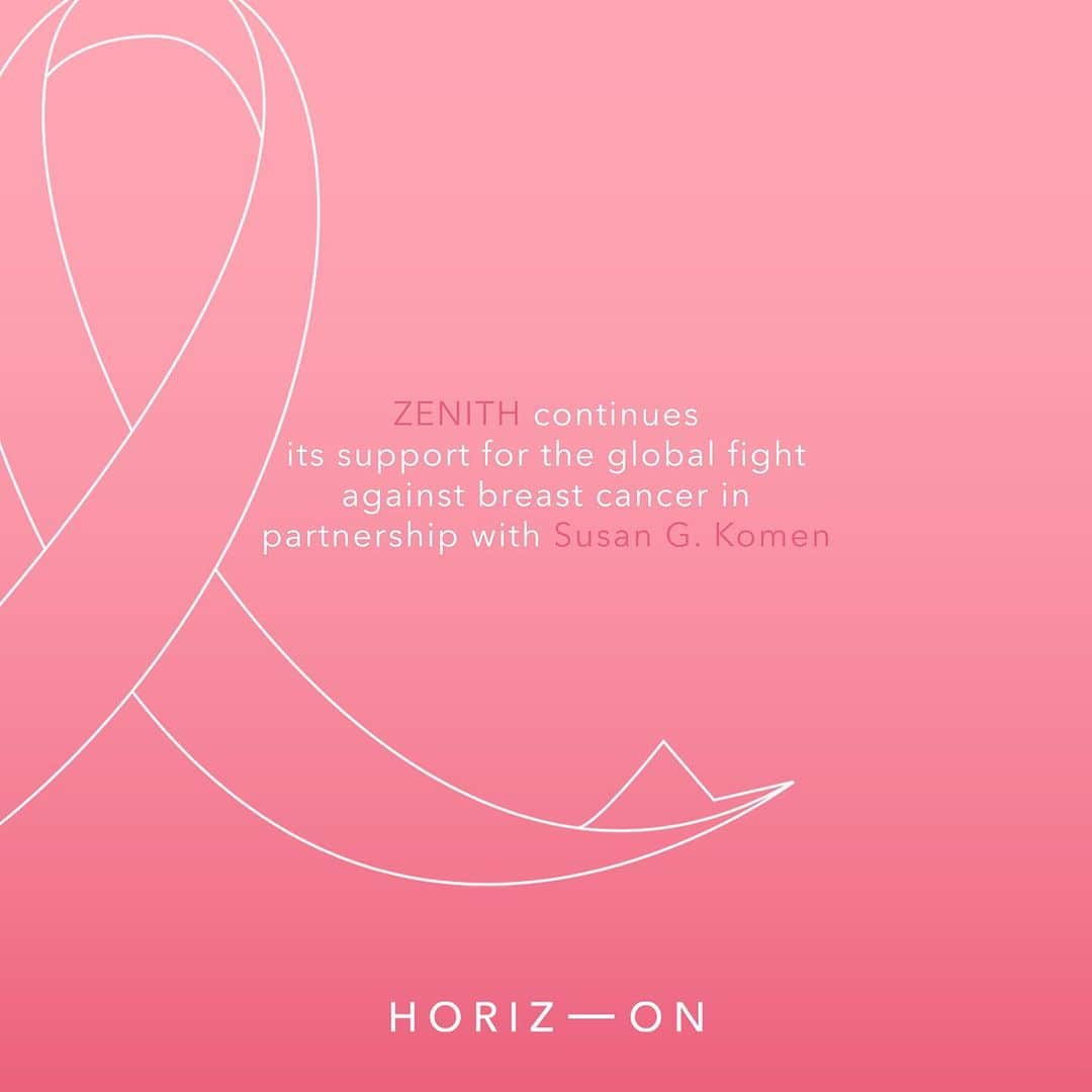 ゼニスさんのインスタグラム写真 - (ゼニスInstagram)「October is #BreastCancerAwarenessMonth, and ZENITH is once again reaffirming its support for @susangkomen through its #ZenithHorizon program. Since 2022, ZENITH has supported the Foundation to reach milestones in research, patient care services, and education. This month, ZENITH will continue its fight against #BreastCancer with a new limited-edition timepiece, which will be released very soon.🩷」9月30日 21時03分 - zenithwatches