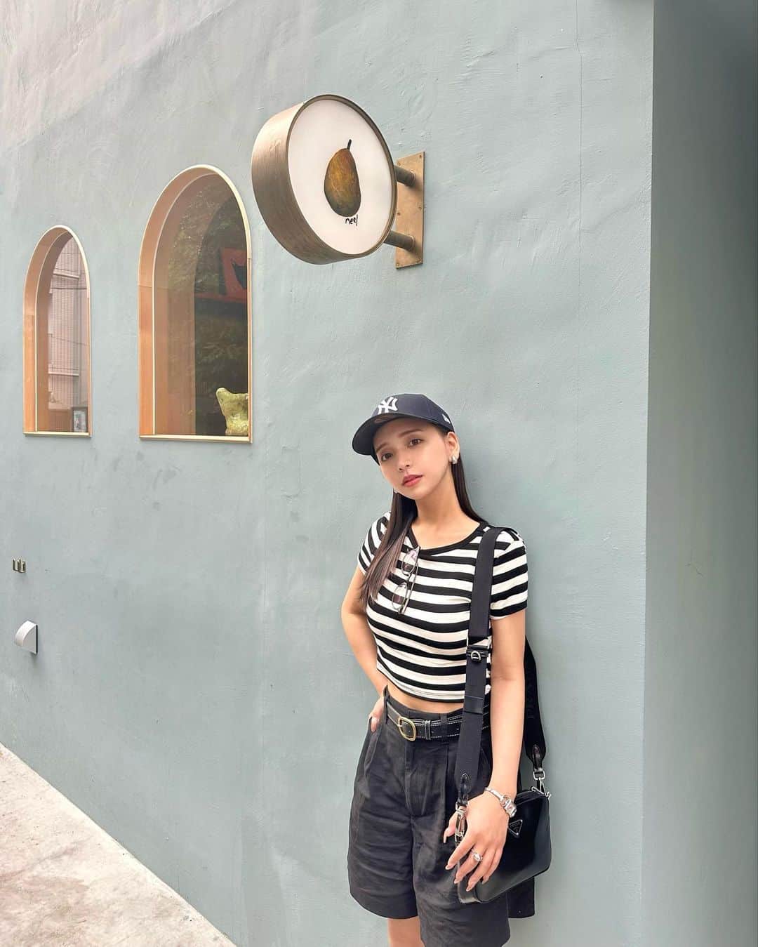 平尾優美花（ゆみちぃ）のインスタグラム：「新しくできたカフェに行ったらまだオープン前だった日🥑🤣 近くの違うところでドーナツたべた〜」