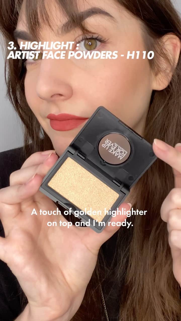 MAKE UP FOR EVER OFFICIALのインスタグラム：「TIPS FROM OUR PROS @hello_veljo shows how to create a fresh & glowy look by mixing 3 shades of our new #ArtistFacePowders.   #ArtistryIsCalling #MAKEUPFOREVER」