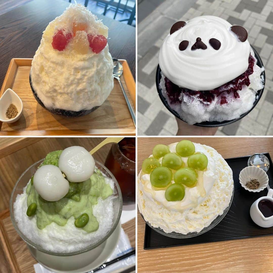 倉野尾成美さんのインスタグラム写真 - (倉野尾成美Instagram)「9月のかき氷まとめ🍧😙✨ タグ付けできるところはしました！ かき氷4枚目右下は阿蘇のお店！「kazaru」って名前のお店で、お蕎麦も美味しかったなぁ…☺️ ずんだのかき氷が大好きなので積極的にずんだを食べた9月でした🫛」9月30日 21時28分 - noochan_1108