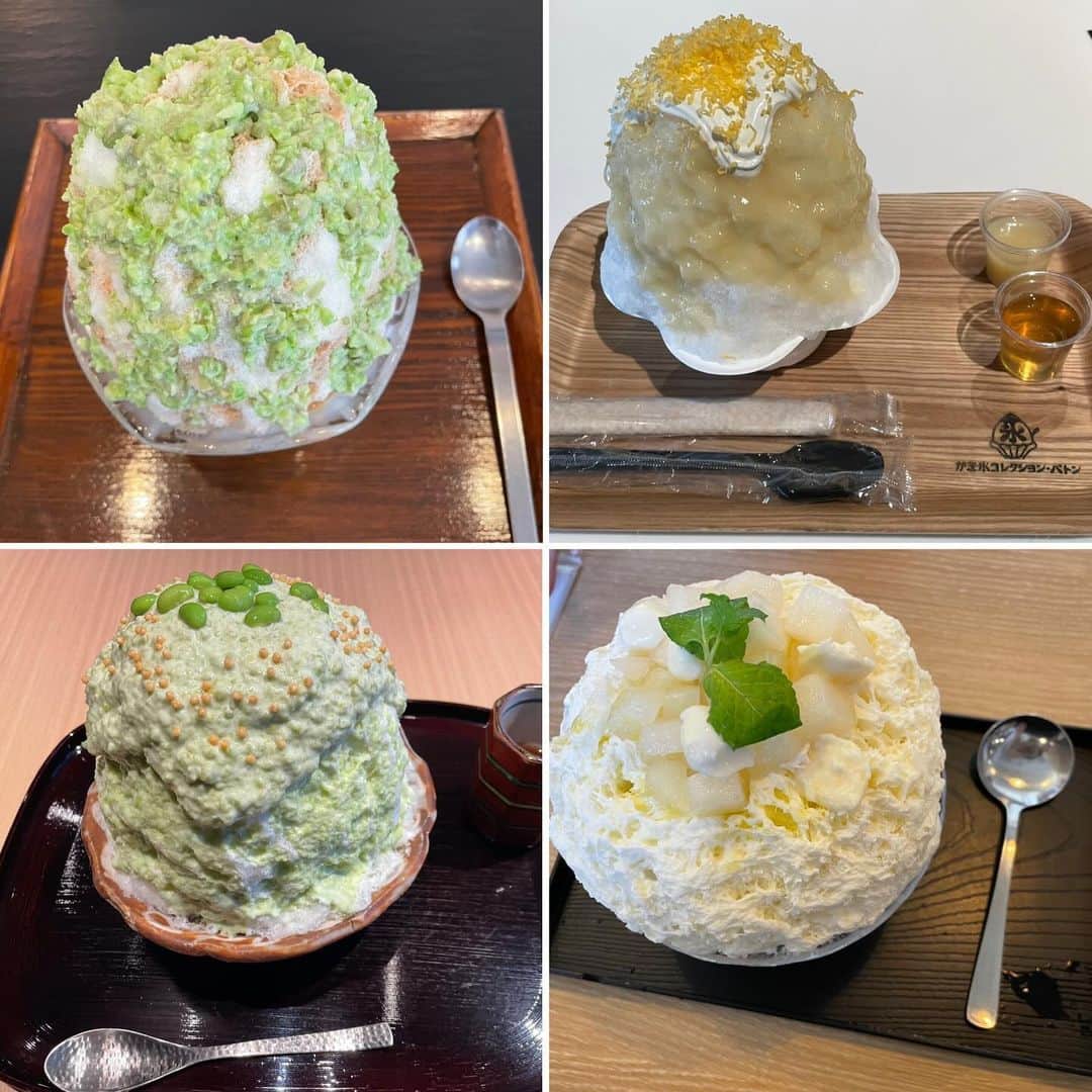 倉野尾成美さんのインスタグラム写真 - (倉野尾成美Instagram)「9月のかき氷まとめ🍧😙✨ タグ付けできるところはしました！ かき氷4枚目右下は阿蘇のお店！「kazaru」って名前のお店で、お蕎麦も美味しかったなぁ…☺️ ずんだのかき氷が大好きなので積極的にずんだを食べた9月でした🫛」9月30日 21時28分 - noochan_1108