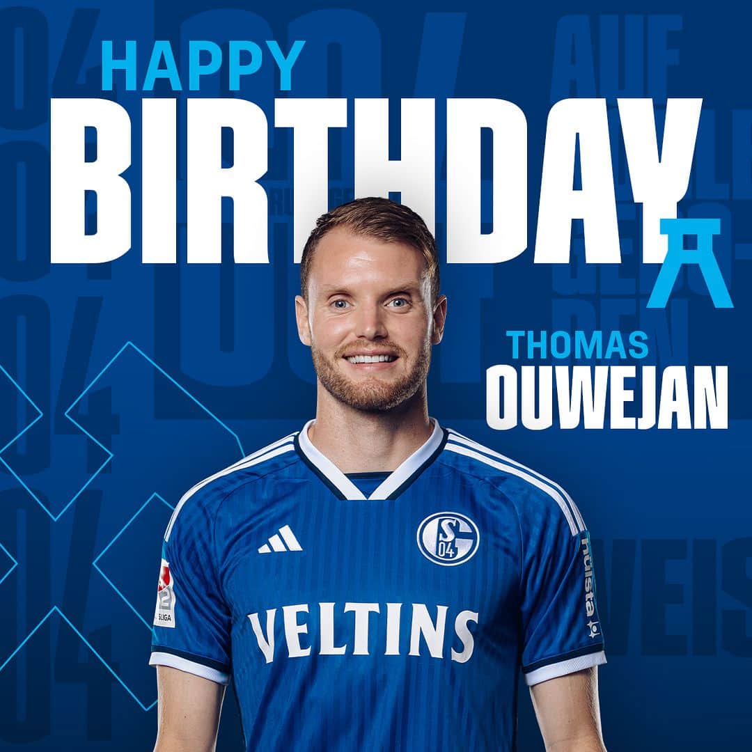 シャルケ04のインスタグラム：「Alles Gute zu deinem 27. Geburtstag, @thomasouwejan! 🎁🎈 . . #Birthday #BirthdayBoy #HappyBirthday #Schalke #S04 #Knappen #EinLebenLang #Football #Soccer #Fußball #Futbol #🔵⚪️」