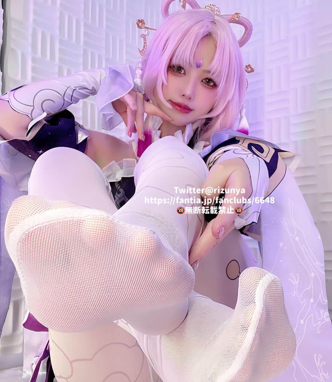 りずなのインスタグラム：「符玄  #honkaistarrail #崩壊スターレイル #スターレイル #hoyoverse #符玄 #cos #cosplay #コスプレ #fuxuan」