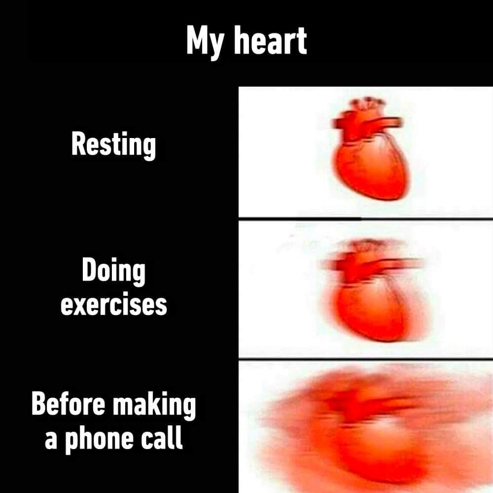 9GAGさんのインスタグラム写真 - (9GAGInstagram)「gotta rehearse in my head 10 times  - #phonecall #introvert #nervous #memes #9gag」9月30日 22時01分 - 9gag