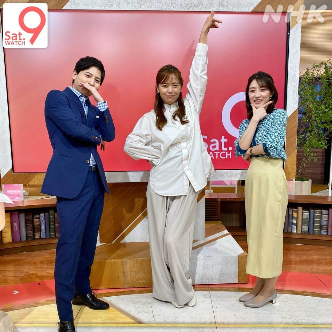 NHK「ニュースウオッチ９」さんのインスタグラム写真 - (NHK「ニュースウオッチ９」Instagram)「今週もありがとうございました！  #石山アンジュ さんと #ブレイキン🕺✨ #赤木野々花 #西川典孝   今夜の #サタデーウオッチ9 は ✅病院で“アプリ”処方？ ✅イーロン・マスク氏伝記著者が語る などをお届けしました  見逃し配信は #NHKプラス で」9月30日 22時28分 - nhk_nw9