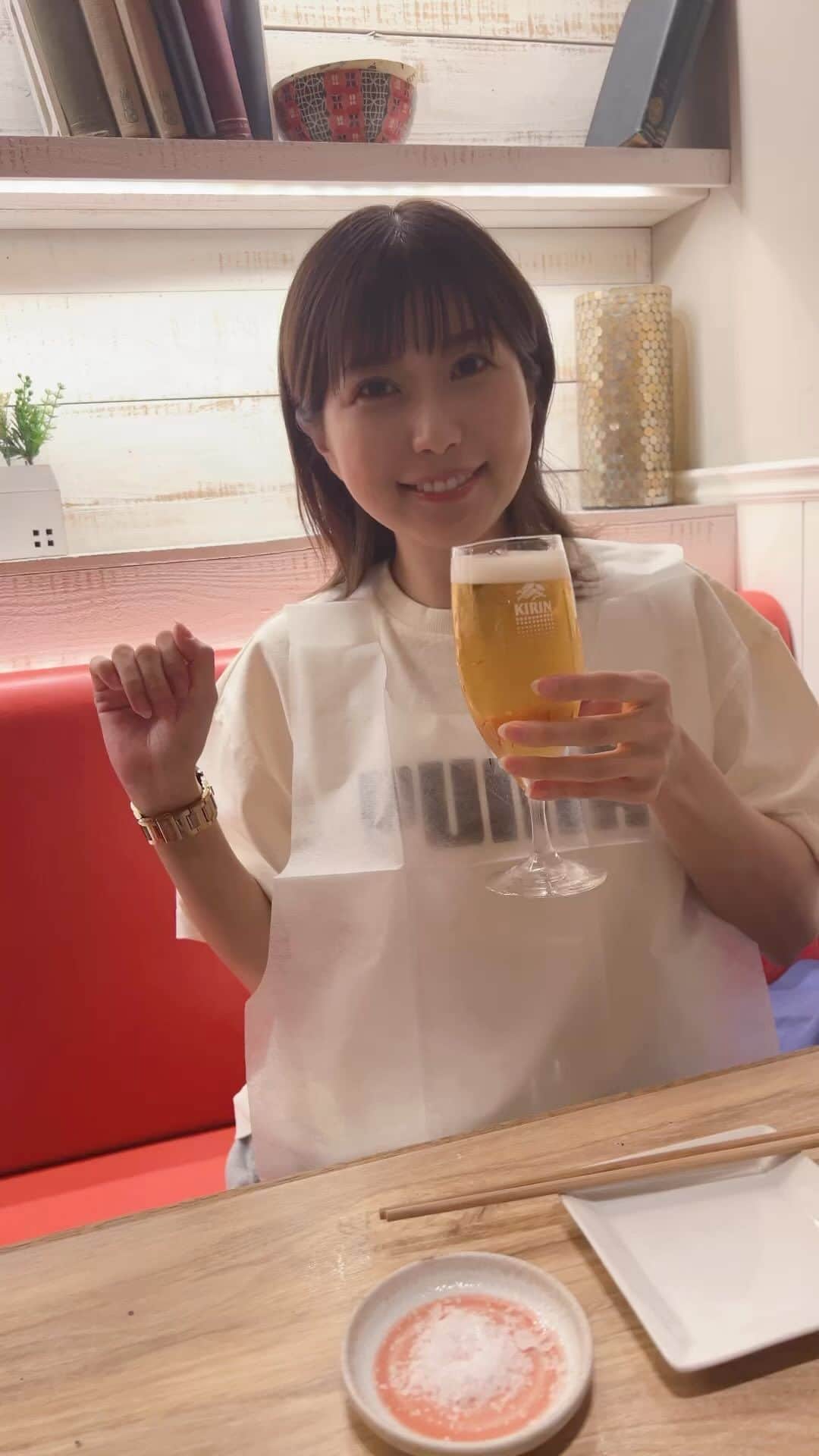 天野麻菜のインスタグラム：「ビール女子。3616」