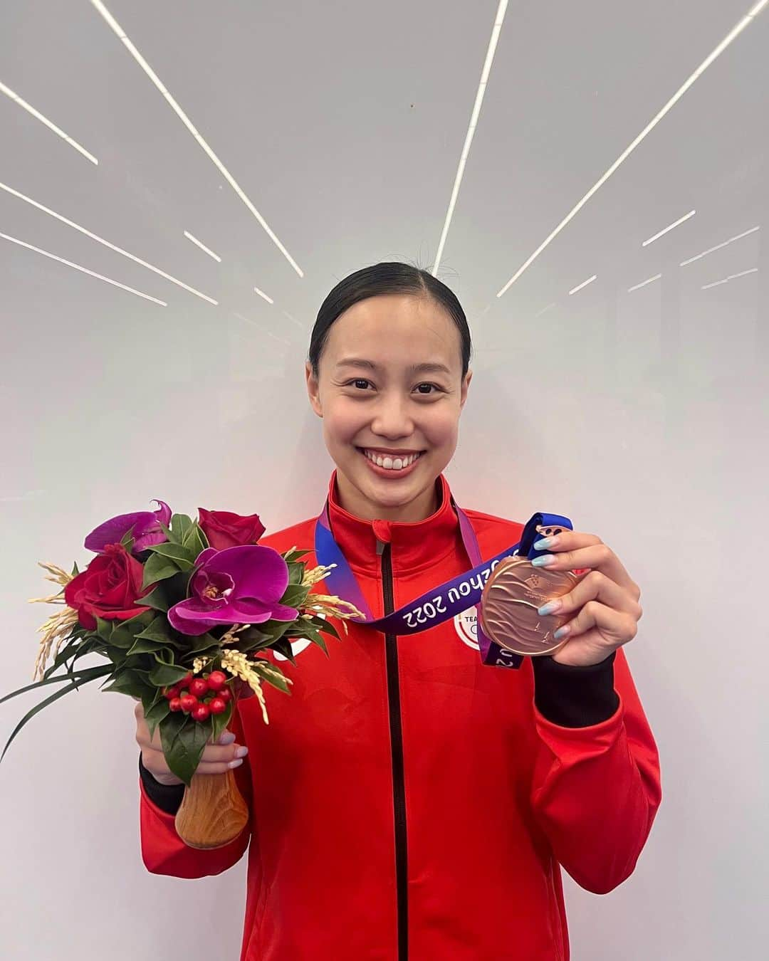 今井月のインスタグラム：「#asiangameshangzhou2023  アジア大会応援ありがとうございました🇯🇵🥉  少し休んで、来シーズンに向けてまた頑張ります♡」