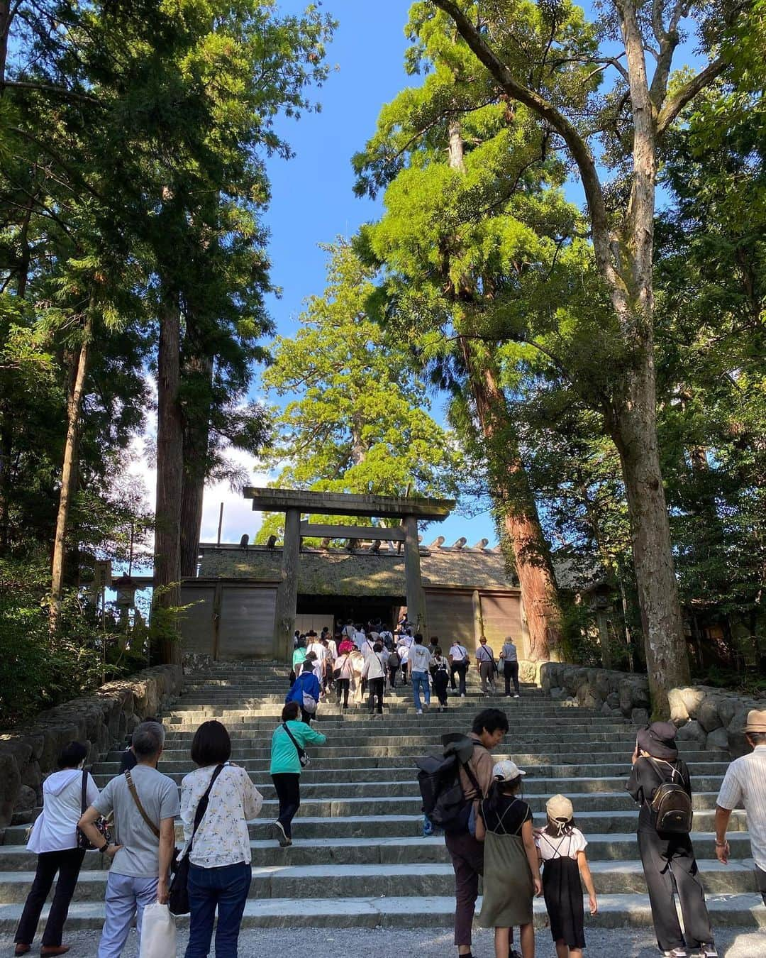 佐藤美央里さんのインスタグラム写真 - (佐藤美央里Instagram)「おめでたい日に夫婦で📷✨⛩️ 新しく仕立ててもらった着物を着ました‼︎優しい色合いも柄も帯も全部お気に入り🥰 #猿田彦神社 #伊勢神宮 #着物 #訪問着」9月30日 23時21分 - miori_sato14