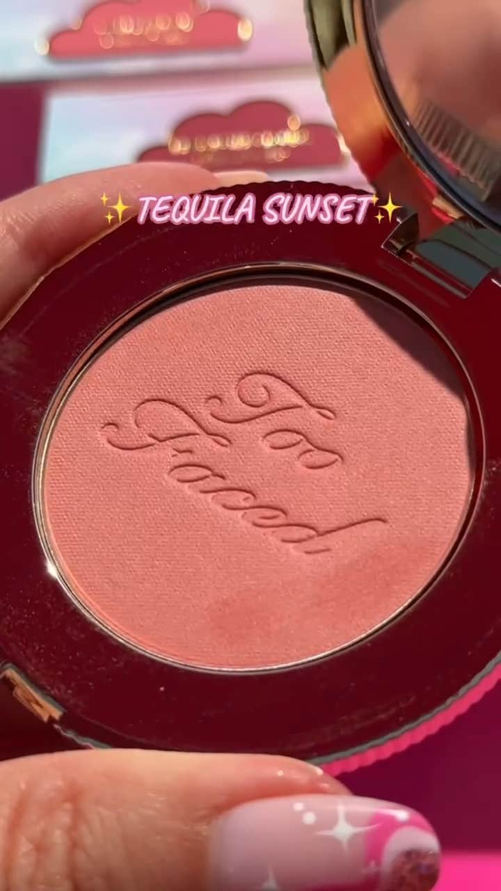 Too Facedのインスタグラム：「Gorgeous, cruelty-free and vegan blushes?! 💖 We’ll take them all!!! 😍✨ All 6 shades of our Cloud Crush Blushes are back in stock now on toofaced.com! #toofaced #tfcrueltyfree」