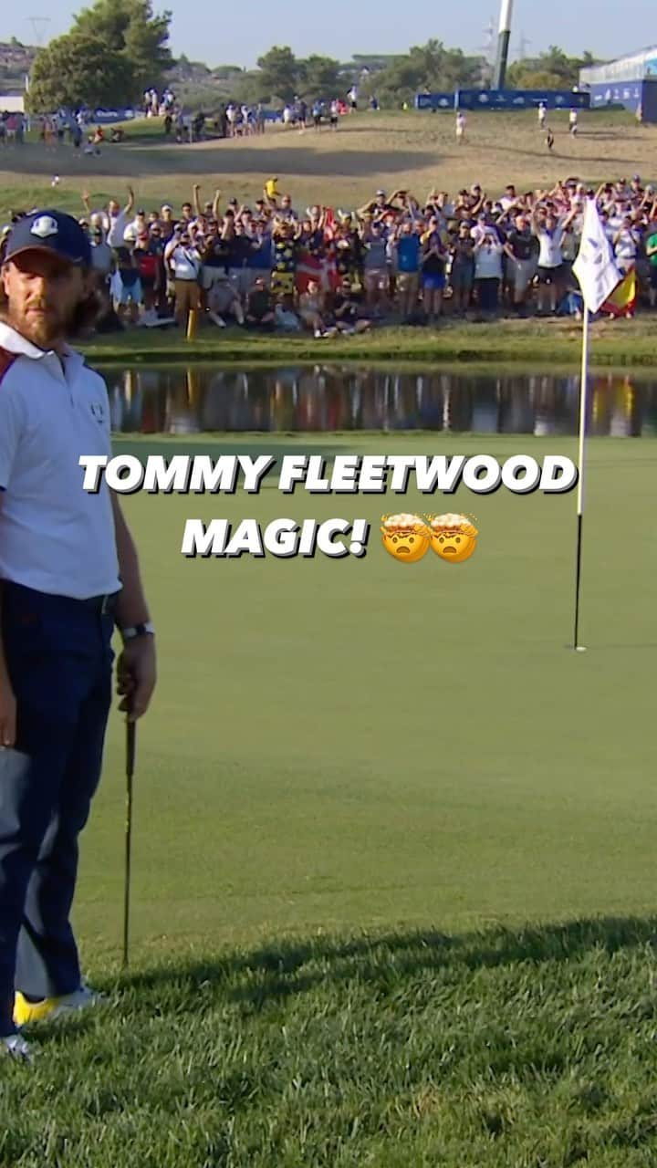 トミー・フリートウッドのインスタグラム：「CHIP IN EAGLE FOR TOMMY! 😮‍💨 #TeamEurope」