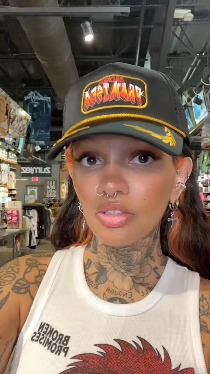 zumiezのインスタグラム：「“don’t talk about it be about it” shop @brokenpromisesco at your local @zumiez ♥️🔥  #zumiez #brokenpromises #truckerhat #snapbackhats」