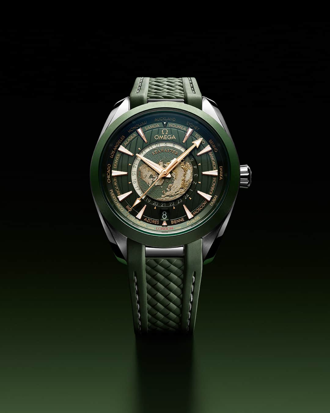 オメガのインスタグラム：「Inspiration meets innovation in the new Worldtimer. Engineered with our most advanced technologies, it can track the hours wherever you go.  #OMEGA #Seamaster #WorldTimer」