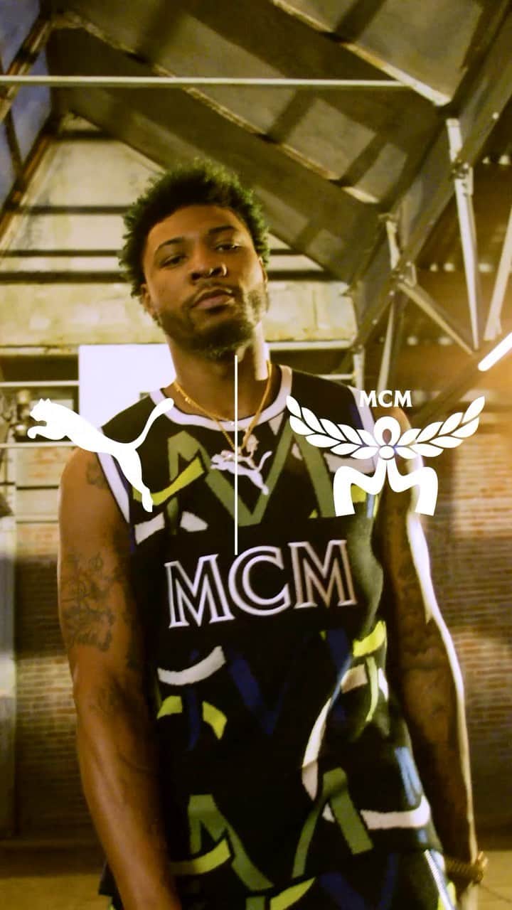 のインスタグラム：「WE LIVE!   @PUMAHoops x @mcmworldwide collection out now.」