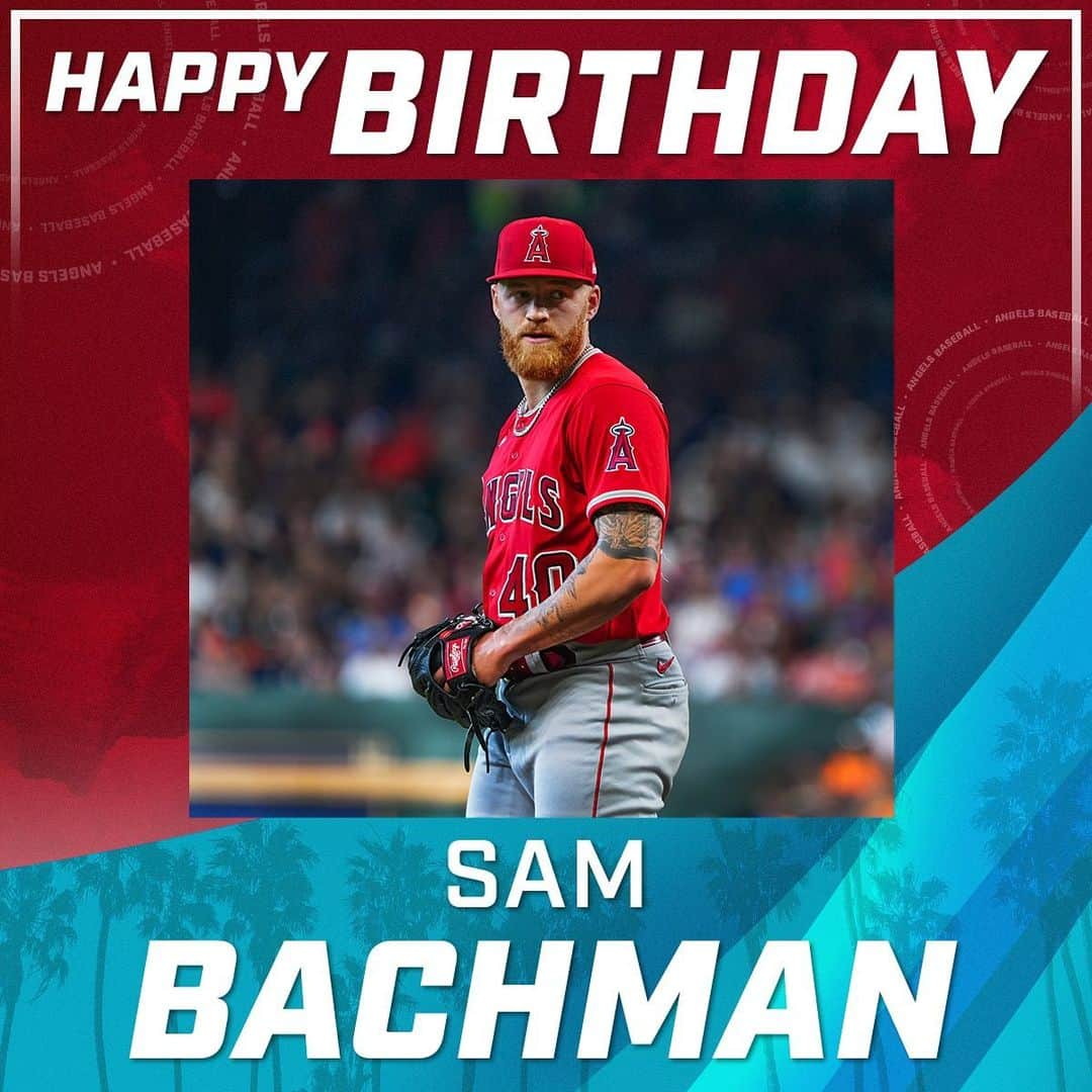 ロサンゼルス・エンゼルス・オブ・アナハイムのインスタグラム：「happy birthday, Sam! 🎉」