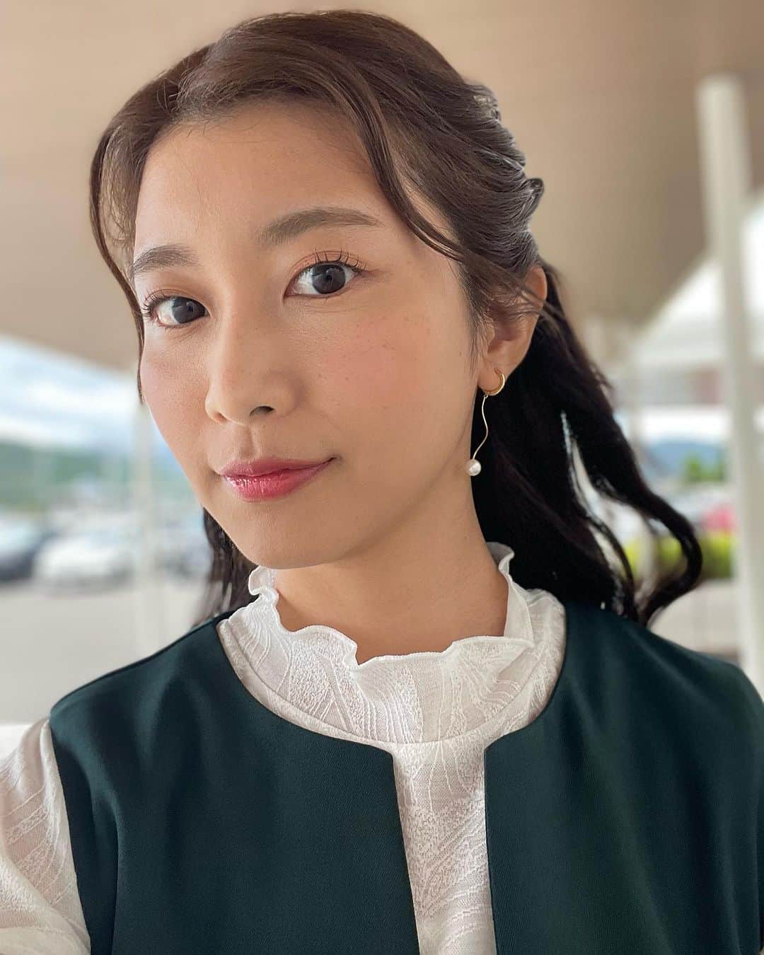 木村那津美のインスタグラム：「🍁🍂  mix代打MCのときの衣装が とっても可愛かった(*´ω`*)♡♡  全身撮りそこねたので 関谷アナが tysのインスタストーリーズに 載せてくださった お写真を拝借😆」