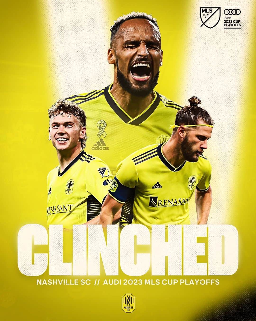 Major League Soccerのインスタグラム：「4️⃣ straight appearance in the Audi MLS Cup Playoffs for @nashvillesc!」