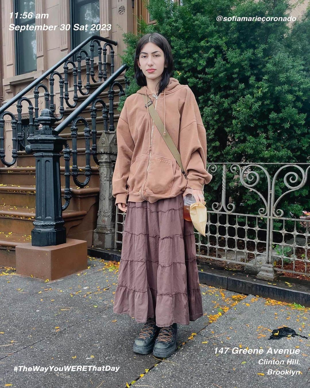 筒井心一さんのインスタグラム写真 - (筒井心一Instagram)「Sofia @sofiamariecoronado on 147 #GreeneAvenue at 11:56 am, September 30 Saturday 2023, #ClintonHill #Brooklyn #NewYork  #OutfitOfTheDay = #TheWayYouWEREThatDay  #TWYWTD #ShinichiTsutsui」10月1日 5時10分 - thewayyouwerethatday