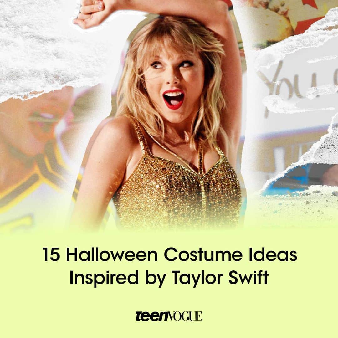 Teen Vogueのインスタグラム：「What era will you choose to be in this Halloween? 👀 Check out 15 #TaylorSwift-inspired costume ideas at the link in bio ✨🎃」