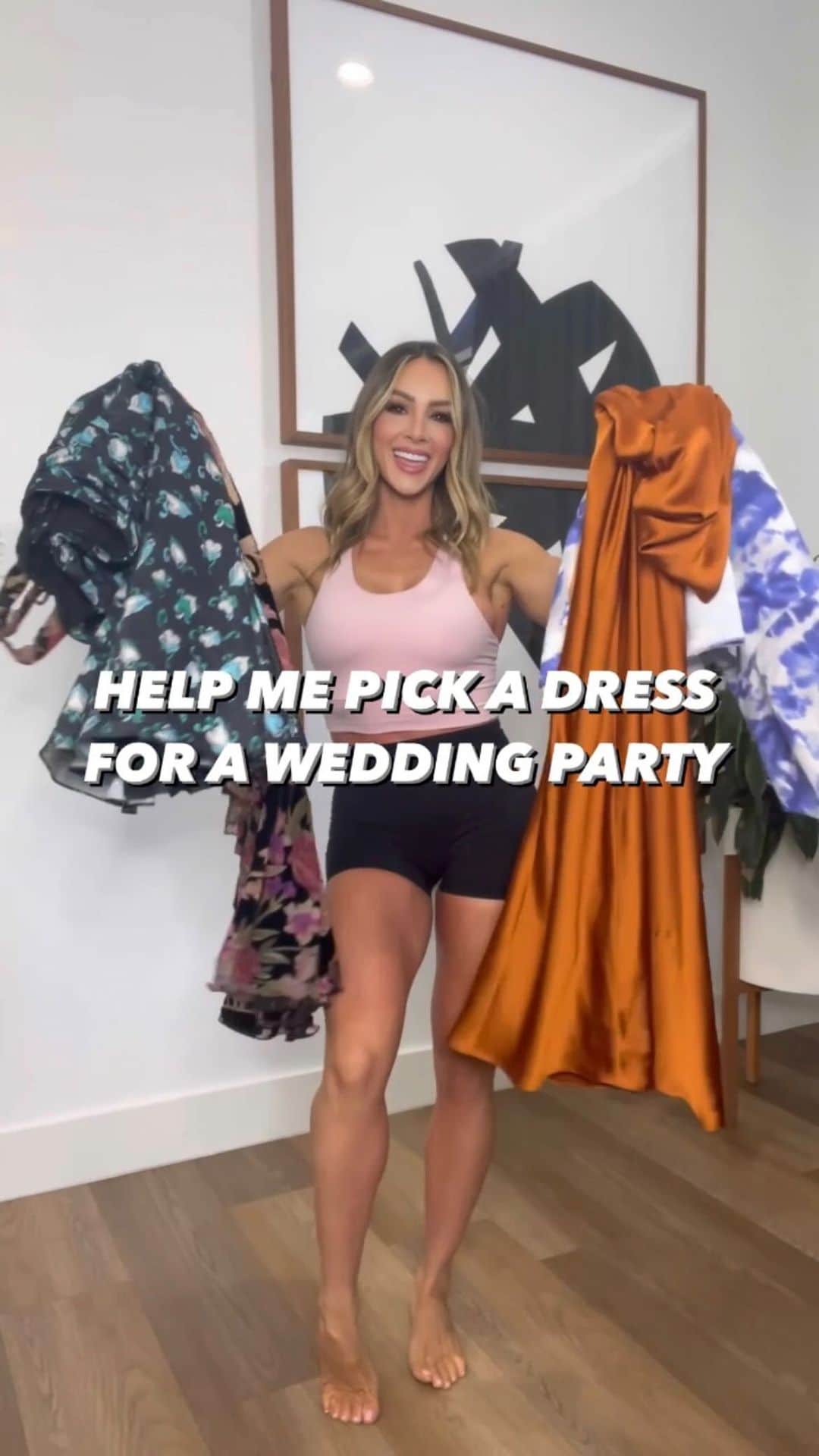 Paige Hathawayのインスタグラム：「HELP ME PICK A DRESS!!! 🥳  COMMENT “LINK” if you’d like info on any outfit!   #weddingwear #midi #dress #whattowear #ootn」
