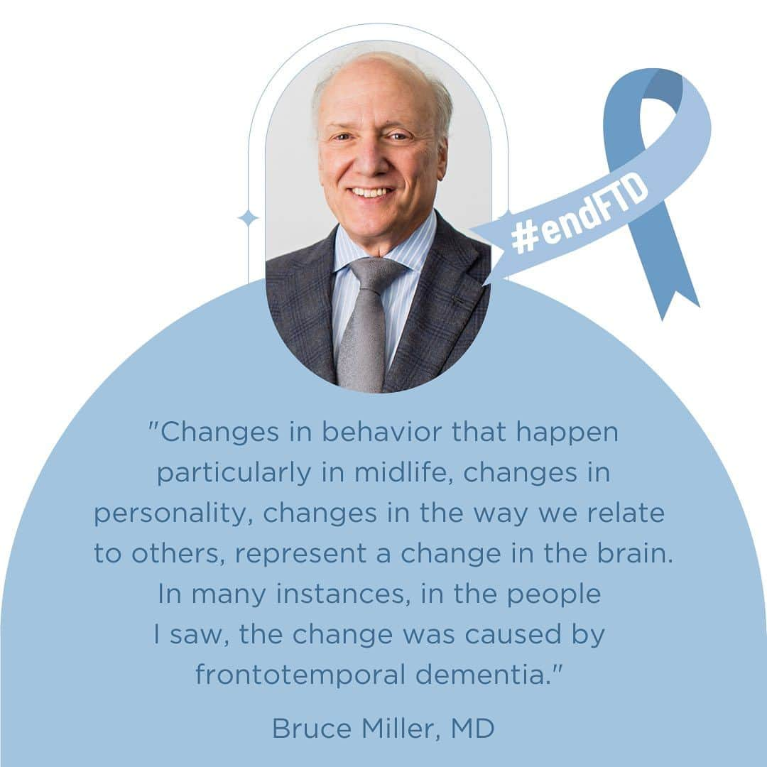 エマ・ヘミングのインスタグラム：「Dr. Bruce Miller is a leading expert in FTD; he is a distinguished professor of Neurology at the University of California, San Francisco, and leader of the Global Brain Health Initiative.   Not all physicians know about FTD, so it is often misdiagnosed or not diagnosed at all. FTD symptoms are not always listed on patient screeners, so The AFTD developed checklists to help identify red flags for the two most common types of FTD - behavioral variant FTD (bvFTD) and primary progressive aphasia (PPA) that you can bring in to your doctors office. You will find @theaftd checklist in my bio.   #worldftdawarenessweek #frontotemporaldementia #icareaboutftd #wecareaboutftd #endftd」