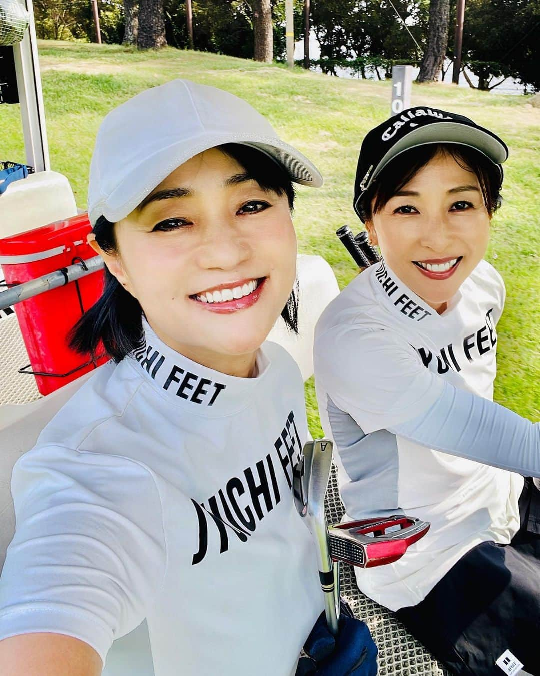 かとうれいこさんのインスタグラム写真 - (かとうれいこInstagram)「golf⛳️  志穂さんとお揃い♡  先日も1日いっぱい志穂さんに笑わせていただきました😆  @shihohashimoto3  @jyuichifeet  #下川美奈ちゃん #ゴルフ #若洲ゴルフリンクス」10月1日 9時41分 - katoreiko_official