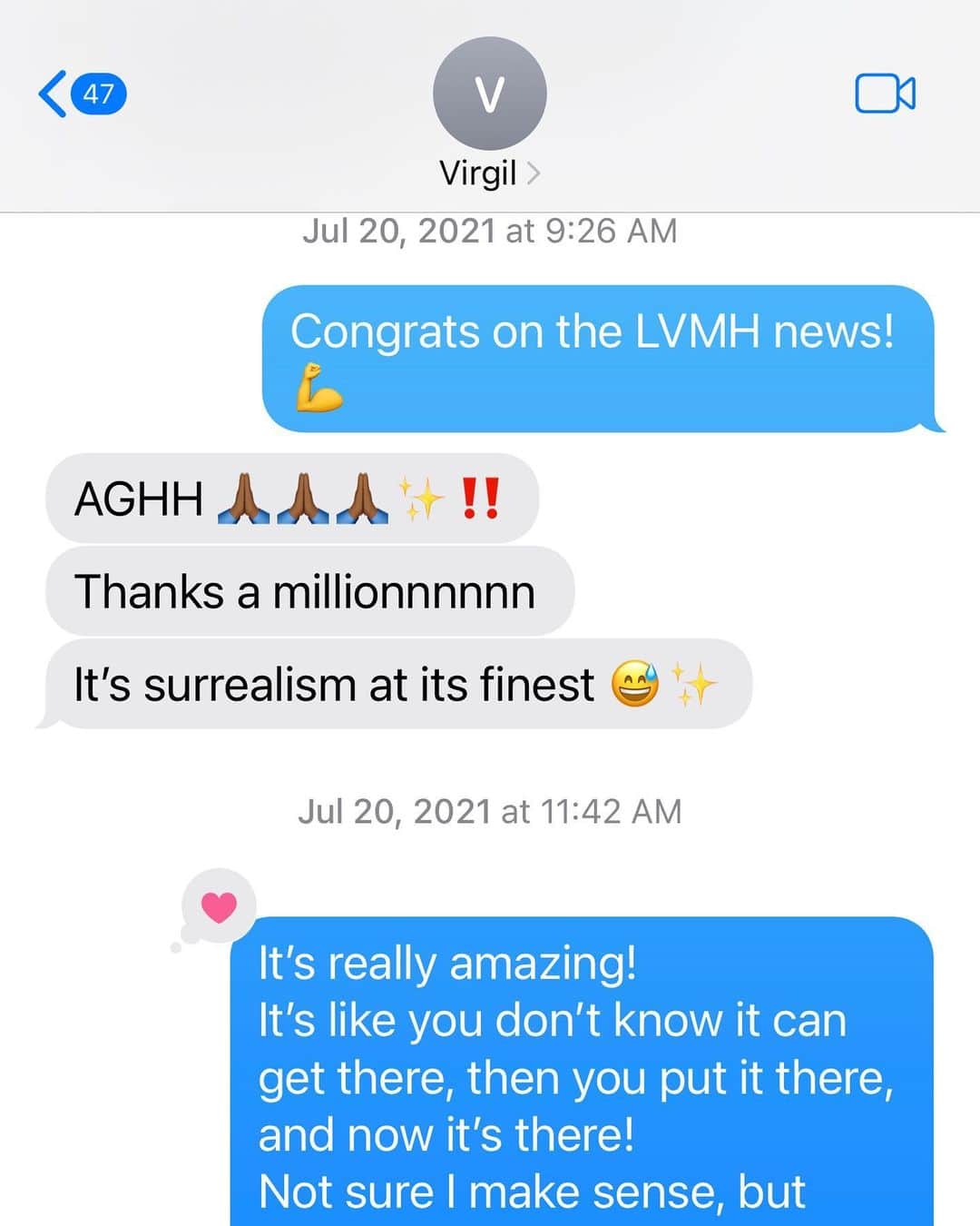 KAWSONEのインスタグラム：「Happy Birthday Virgil Abloh, thanks for all the inspiration! You are missed…」