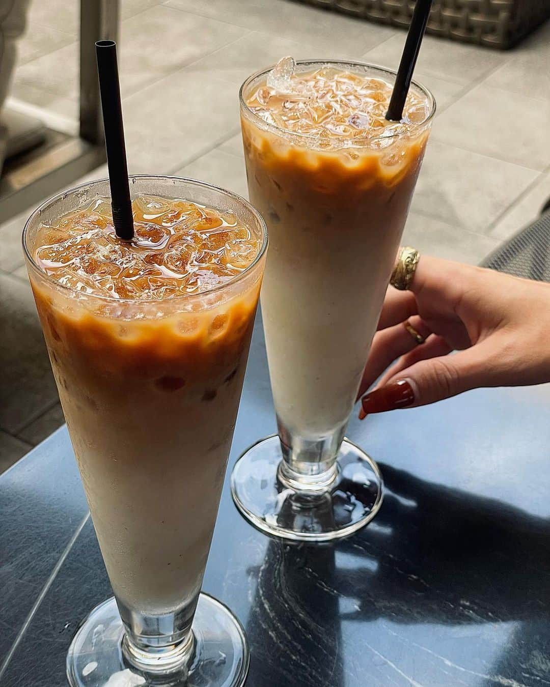 MIWAのインスタグラム：「ice caffè e llatte 🧊🤎」