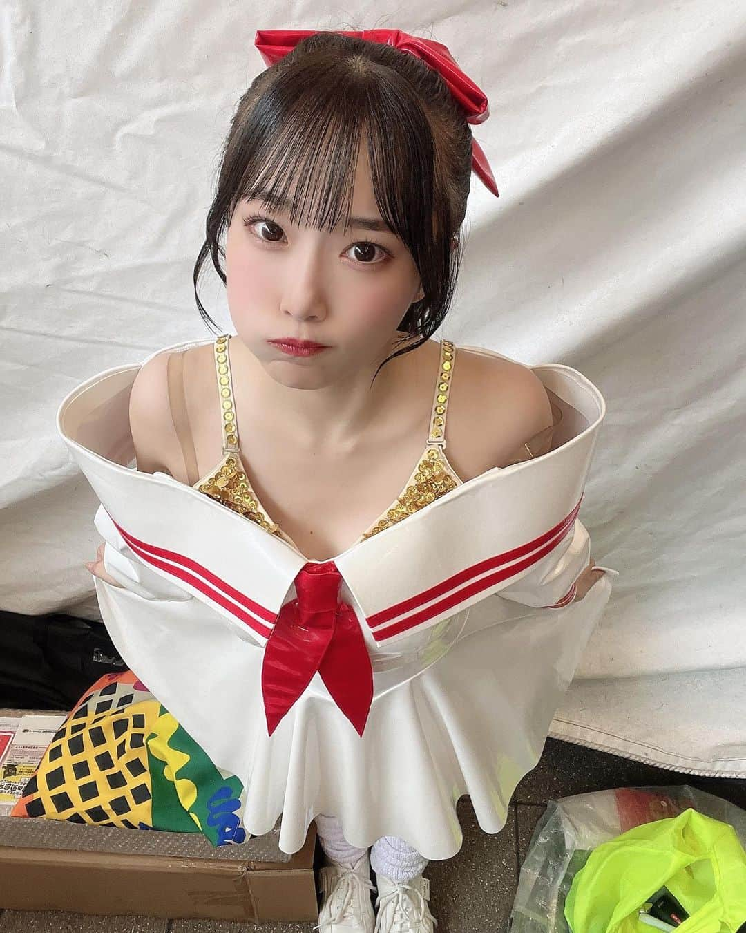 岸みゆのインスタグラム：「おはよう🤍君目線…😳」