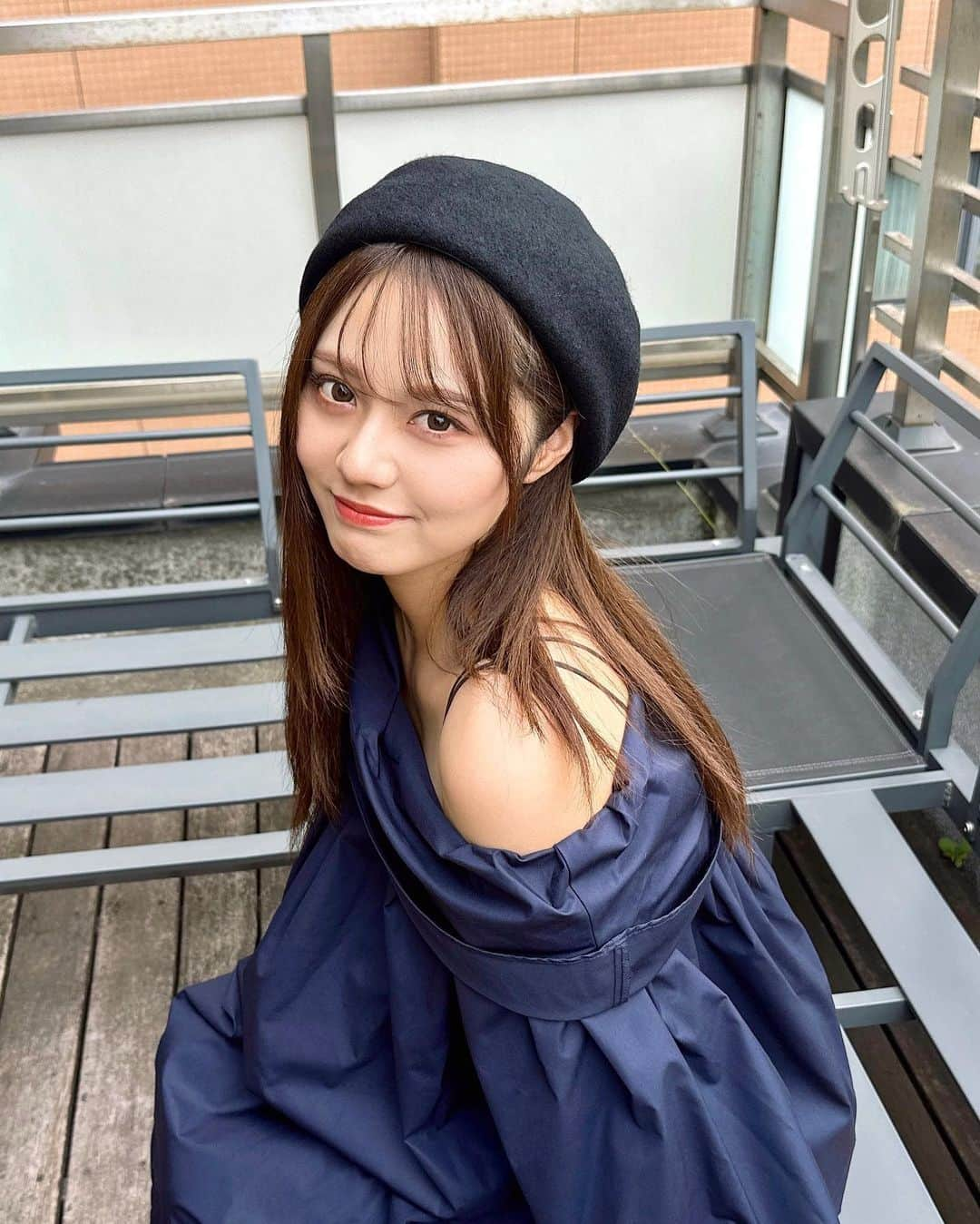 tomoさんのインスタグラム写真 - (tomoInstagram)「もう秋服着れる嬉しい☺️🤍  #ベレー帽 #秋服コーデ」10月1日 22時28分 - _tomo620_