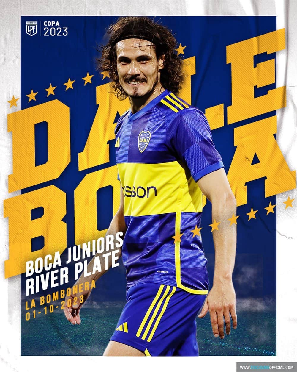 エディンソン・カバーニさんのインスタグラム写真 - (エディンソン・カバーニInstagram)「#DaleBoca 🔵🟡🔵 #CopaDeLaLiga」10月1日 22時24分 - cavaniofficial21