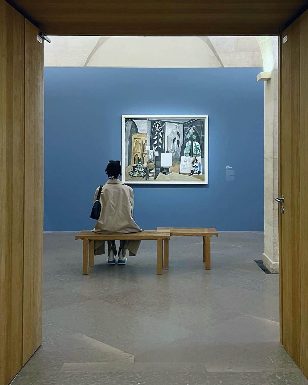 紗羅マリーのインスタグラム：「ずっと行きたかった Musée Picasso(ピカソ 美術館)  思う存分堪能してきました。 私は3枚目のNude in a Garden (1934) が好き。  改装中で、全フロアはみられなかったけど また来年チャレンジします♡  #ピカソ美術館  #museepicasso」