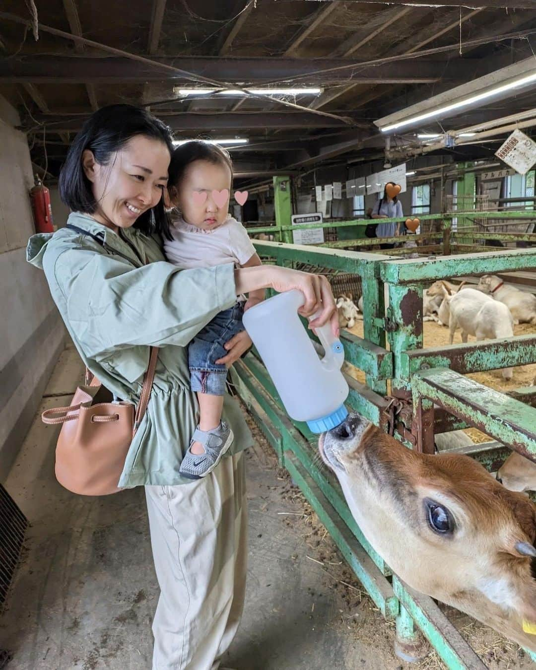 徳重杏奈のインスタグラム：「🐄 友人家族との那須旅行に続いて 先月はじいじばあばと一緒に那須へ✨ ⁡ #りんどう湖ファミリー牧場 （1-5） ⁡ #那須ワールドモンキーパーク （6-8） ⁡ 宿泊したウェルカムベビーの宿 #ロイヤルホテル那須 （9.10） ⁡ どこも1歳児連れが 快適に楽しく過ごせるところでした☺️ ⁡ ⁡ ⁡ #子連れ那須 #1y8m」