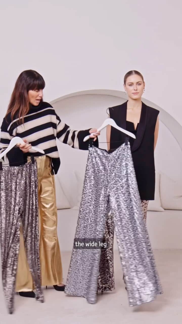 サスアンドバイドのインスタグラム：「SPRING STYLING - STATEMENT DRESSING  This session, @nicoleadolphe talks how to build a look with playful pieces that turn heads with every wear. From metallics & sequins to bold prints, here’s how to wear these personality pieces to make a true sass & bide statement.   LOOK 1 Tailored To You Vest, Dance In Rio Pant, Grace Rib Knit Tank.  LOOK 2 Foil Magic Tee, Poison Ivy Mini, Razor Jacket.  LOOK 3 Moda Cashmere Turtleneck, Poison Ivy Mini, Across The Street Biker Jacket.  LOOK 4 Stop Motion Tee, Square One Pant.  LOOK 5  Double Dare Jacket, Grace Rib Knit Tank, Aura Pant.   NICOLE WEARS  Modern Love Knit, Midnight City Pant.   #Spring23 sassandbide #styling」