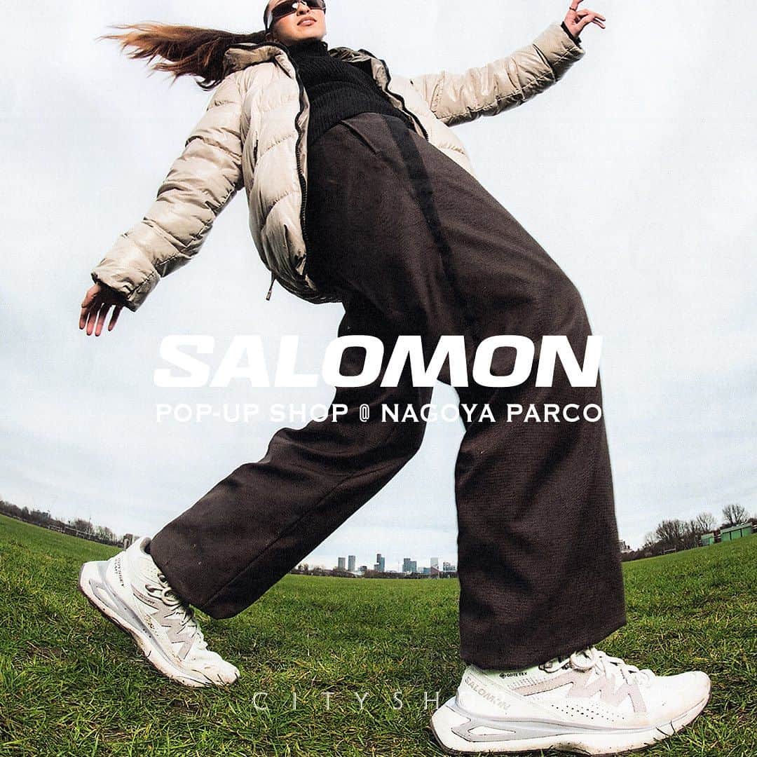 のインスタグラム：「【 Information 】 SALOMON POP-UP  2023.10.06(FRI) - 10.13(FRI) at CITYSHOP NAGOYA PARCO  注目の最新コレクションと人気なアーカイブも登場！ 名古屋店限定イベントとなります。この機会をお見逃しなく！  ________________________ #CITYSHOP#nagoya  #FASHION #FOOD#salomon」