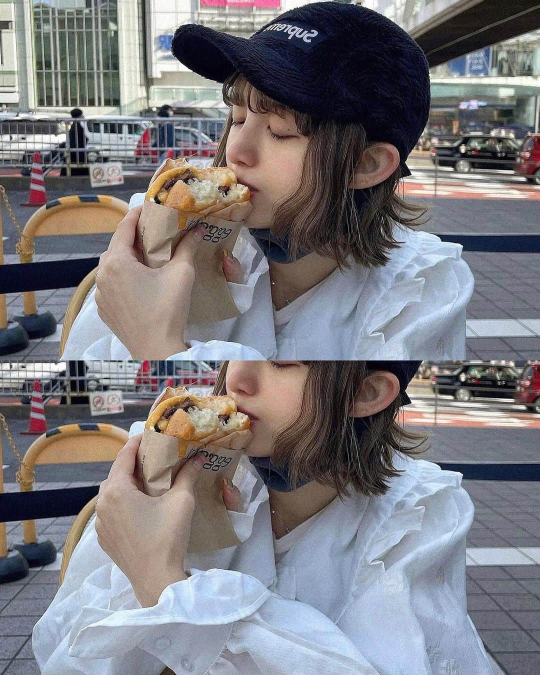 西井万理那のインスタグラム：「#新宿 #eggslut 🍔」