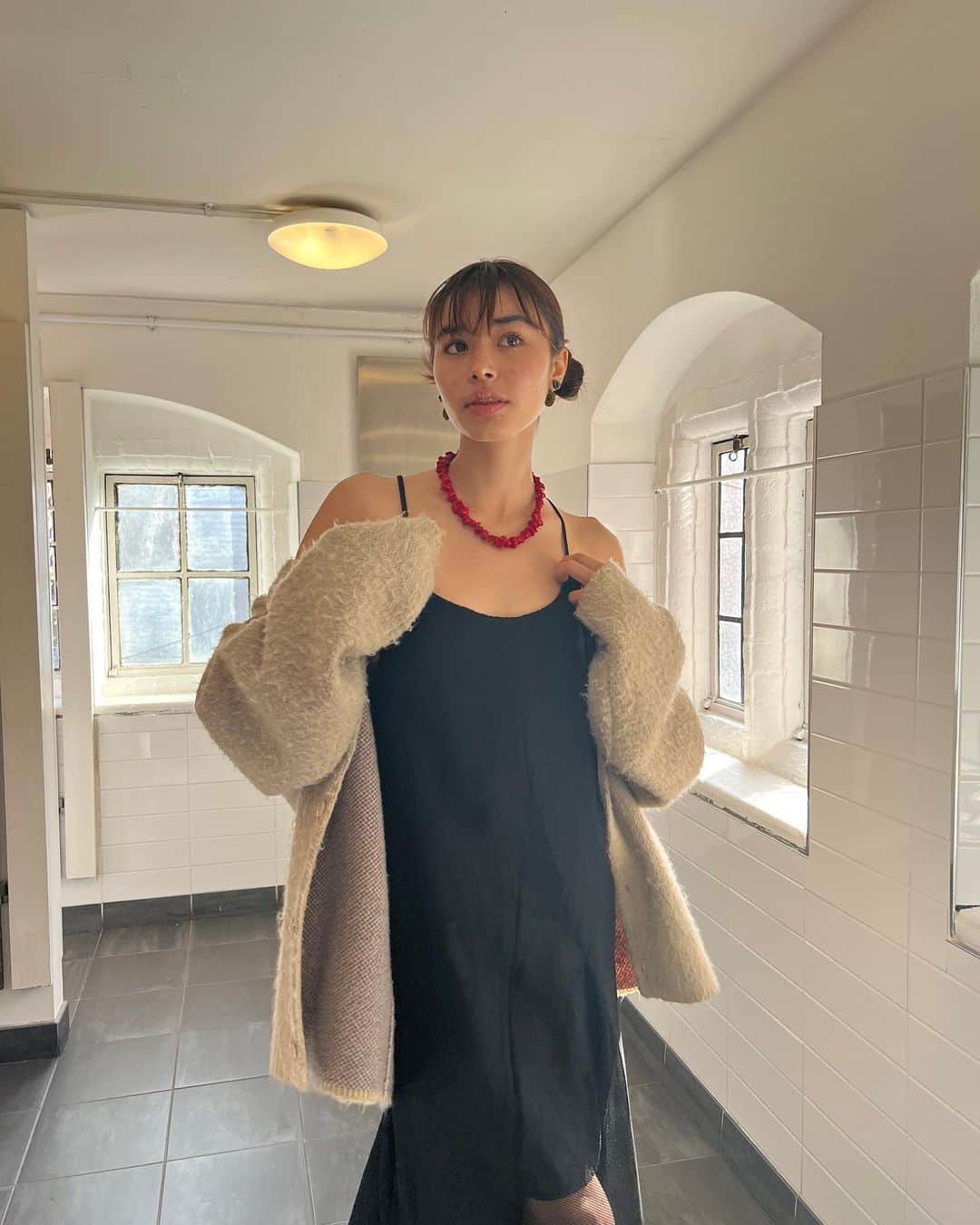 のインスタグラム：「学校始まってから😊♥️✨ ほぼ全身古着の集まり」