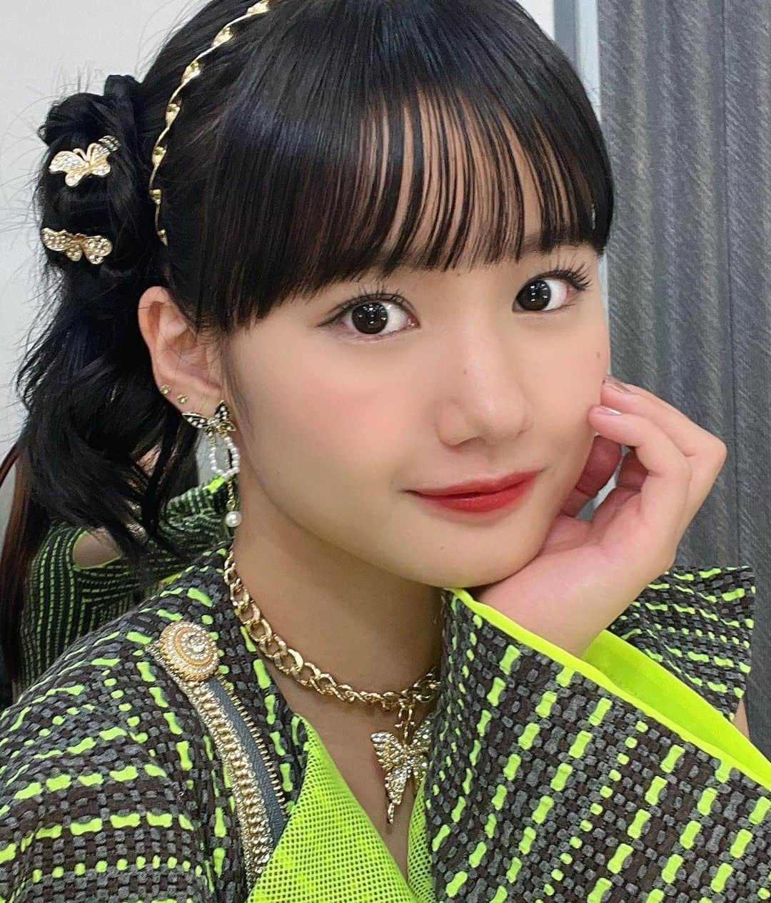 横山玲奈さんのインスタグラム写真 - (横山玲奈Instagram)「💚🦋 . もう10月だって！？ . . #morningmusume23 #横山玲奈」10月1日 21時33分 - reina_yokoyama.official