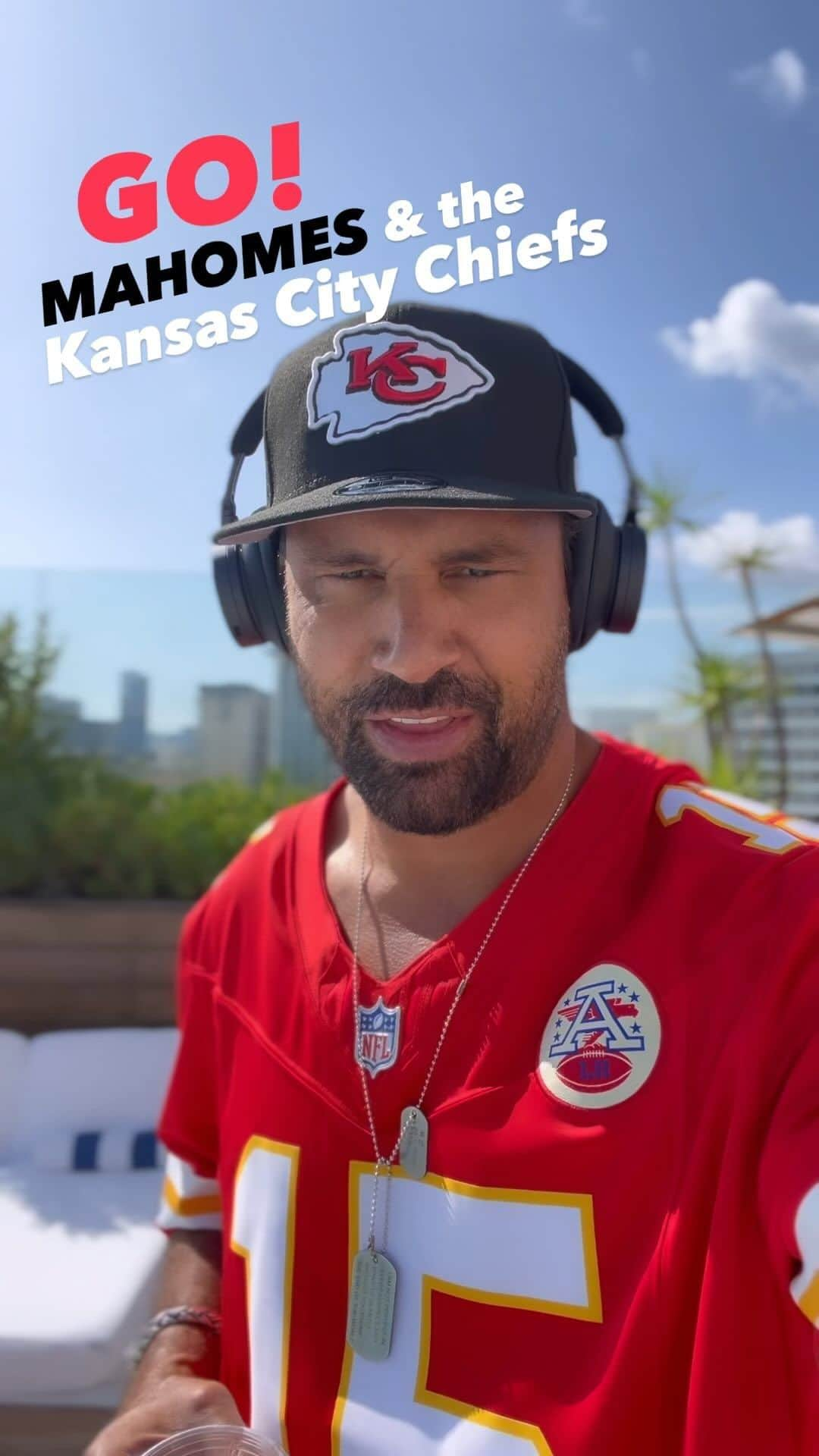 マヌー・ベネットのインスタグラム：「Big game today #kansascitychiefs #newyorkjets」